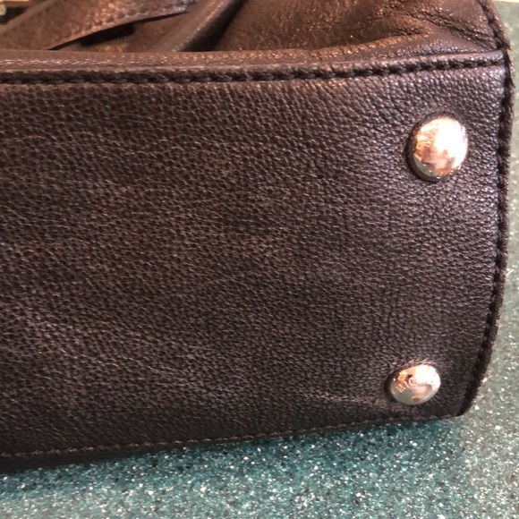 💙Michael Kors Lock Black Chain Tote  Bag! Please see description! Leather Bag! - Picture 10 of 14